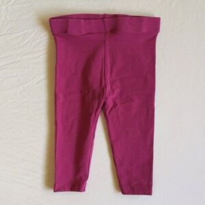 joe fresh basic purple cotton stretch leggings 6-12 months baby girl